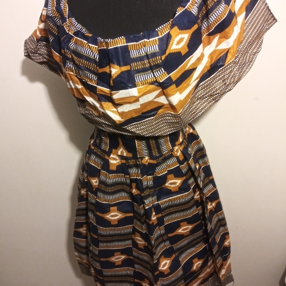 African Ankara Short Dress - Picture 4 of 8
